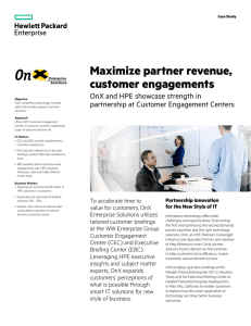 HPE Customer Engagement Centers | IT case study | Hewlett
