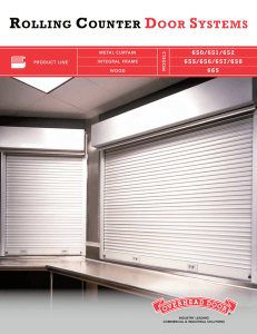 Counter Door Systems Brochure
