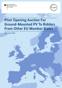Pilot Opening Auction For Ground