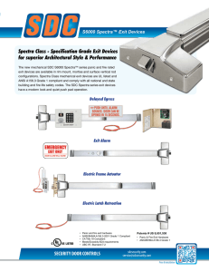 S6000 Spectra™ Exit Devices