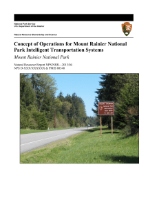 Concept of Operations for Mount Rainier National Park Intelligent