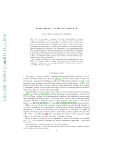 Reducibility of Matrix Weights