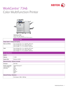 WorkCentre® 7346 Color Multifunction Printer