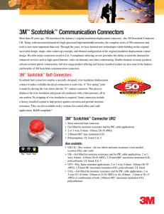 3M™ Scotchlok™ Communication Connectors