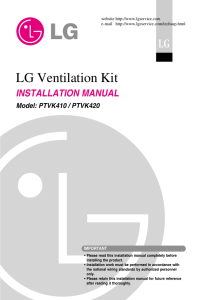 LG Ventilation Kit