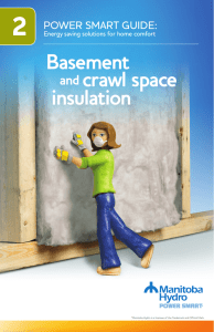 Basement and Crawl Space Insulation