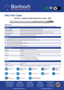 EMC/VSD Cable - Bambach Cables