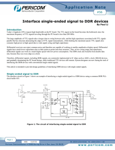 Interface single-ended signal to DDR devices