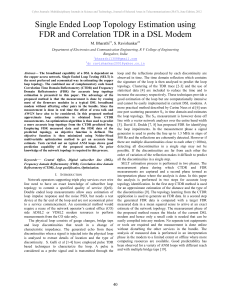 Single Ended Loop Topology Estimation using FDR and Correlation