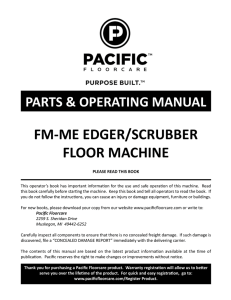 fm-me edger/scrubber floor machine