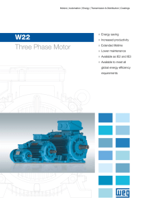 WEG W22 3-phase Motor Brochure