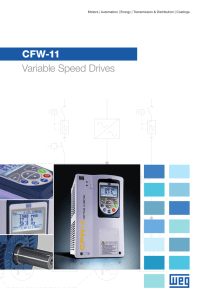 WEG CFW-11 Variable Speed Drive Catalogue