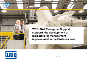 WEG: SAP Enterprise Support supports the development of