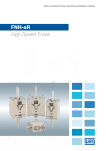 WEG FNH-aR High Speed Fuse Technical Details