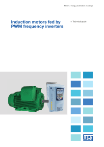 Induction motors fed by PWM frequency inverters