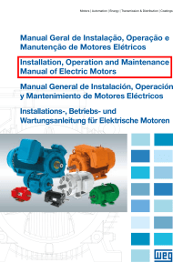 Manual Geral de Instalação, Operação e Manutenção de Motores