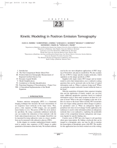Kinetic Modeling in Positron Emission Tomography