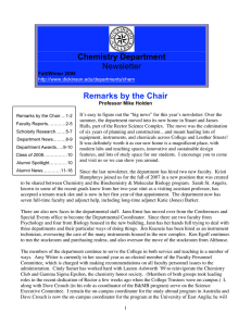 Chemistry Newsletter 2008