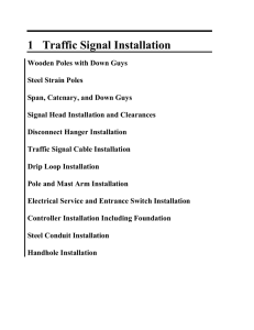 1 Traffic Signal Installation