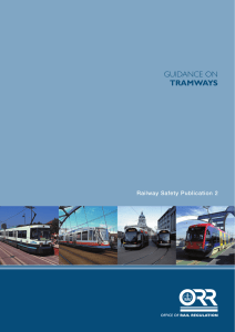 Guidance on Tramways - Office of Rail Regulation