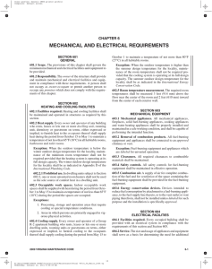 Chapter 6 Mechanical and Electrical Requirements