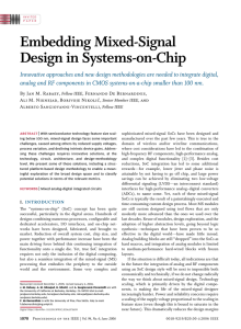 Embedding Mixed-Signal Design in Systems-on-Chip