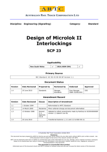 Design of Microlok II Interlockings