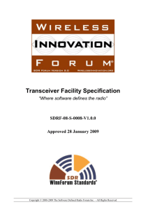 Transceiver Facility Specification