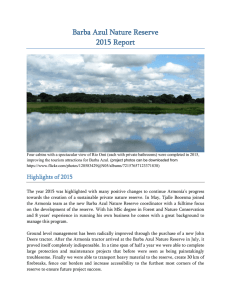 Barba Azul Nature Reserve 2015 Report - armonia