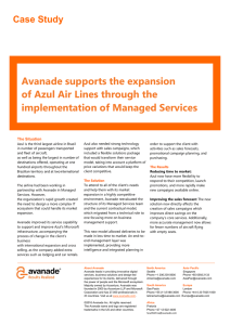 Avanade supports the expansion of Azul Air Lines through the