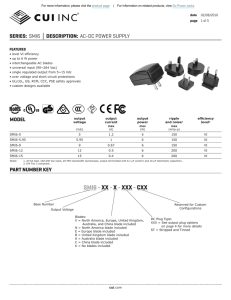 SMI6 Datasheet - AC-DC POWER SUPPLY | CUI Inc