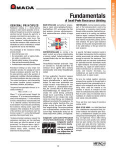 Resistance Welding Fundamentals