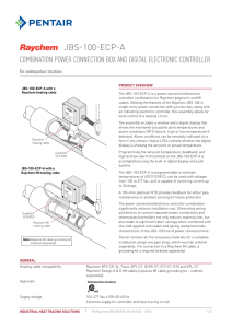 JBS-100-ECP-A COMBINATION POWER CONNECTION BOx AND