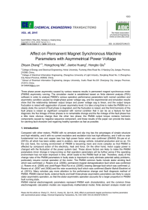 Affect on Permanent Magnet Synchronous Machine Parameters with