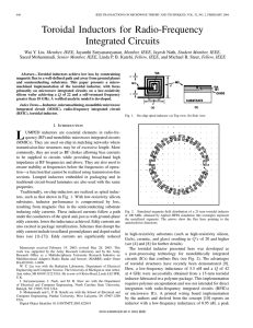 Toroidal Inductors for Radio-Frequency Integrated Circuits