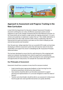 Approach to Assessment and Progress Tracking in the New
