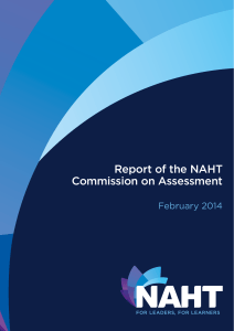 Report of the NAHT Commission on Assessment