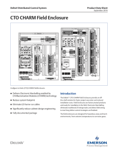 CTO CHARM Field Enclosure - Emerson Process Management