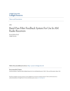 Band-Pass Filter Feedback System For Use In AM