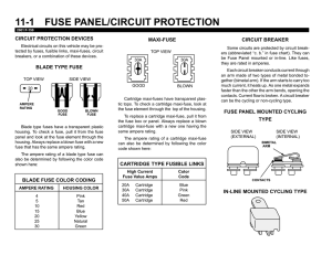 11-1 fuse panel/circuit protection - Ford