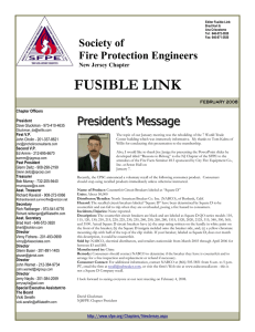 fusible link - New Jersey Chapter of the Society of Fire Protection