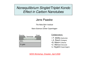 Nonequilibrium Singlet/Triplet Kondo Effect in Carbon Nanotubes