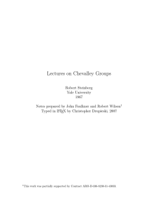 Lectures on Chevalley Groups