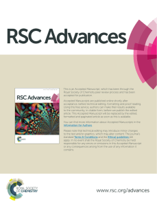 RSC Advances PAPER - RSC Publishing