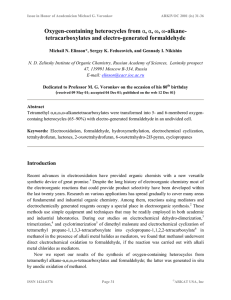 Oxygen-containing heterocycles from α, α, ω, ω-alkane