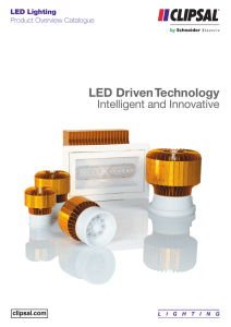 Clipsal LED lights Product Overview Catalogue