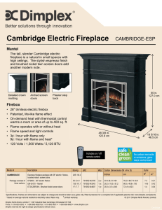 Cambridge Electric Fireplace