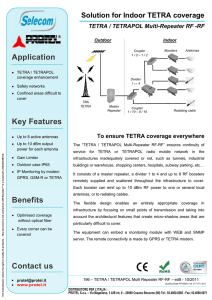 196 â€“ TETRA / TETRAPOL Multi Repeater RF-RF