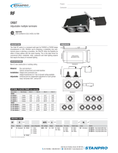 RF Catalog page - Stanpro Lighting Systems
