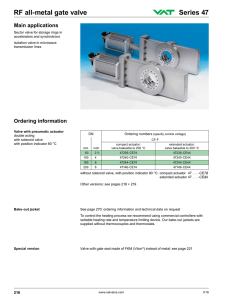 RF all-metal gate valve Series 47